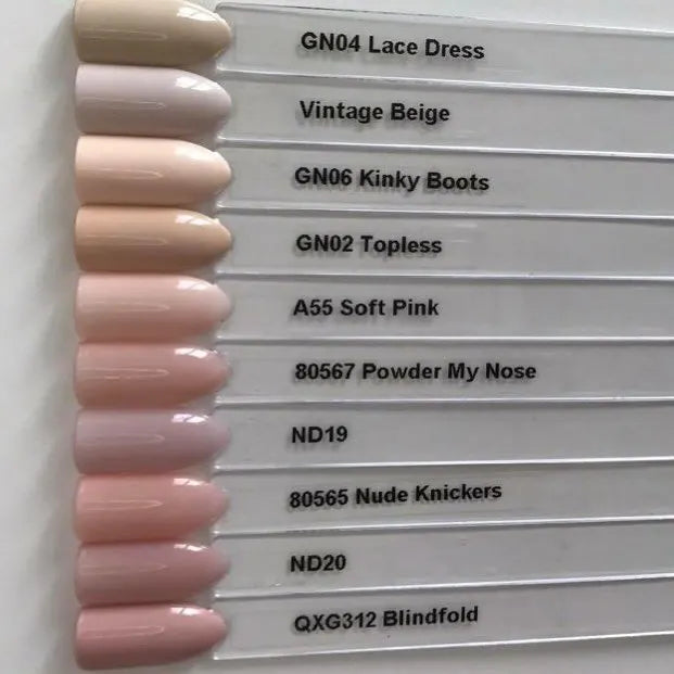 Nude nail swatches